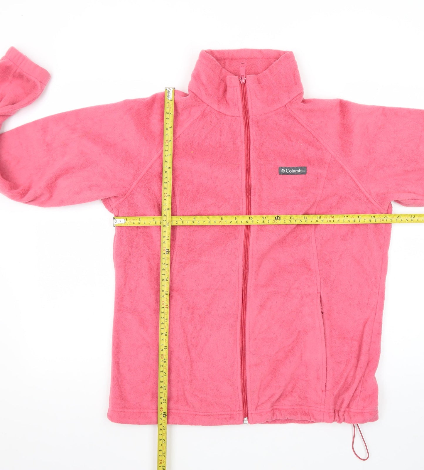 Columbia Women's Pink Fleece Full Zip Jacket Size L