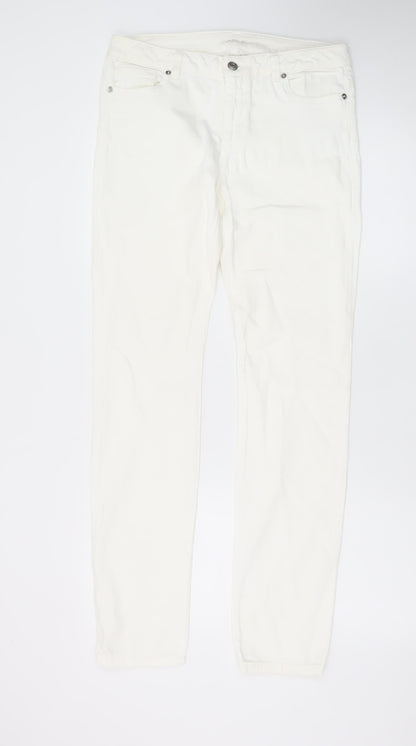 Michael Kors Women's White Skinny Jeans Size 10 Slim Fit Denim