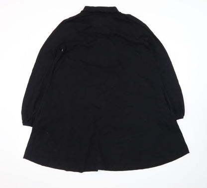 ASOS Women’s Black Long Sleeve Collared Shirt Dress Size 8