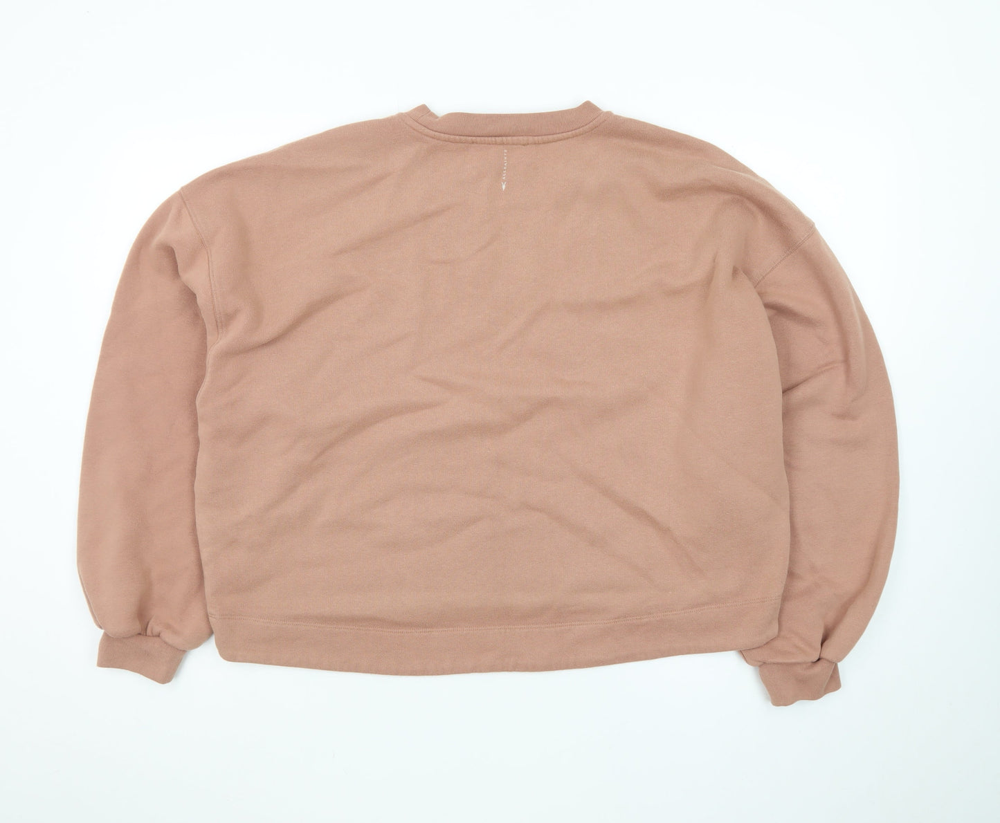 AllSaints Women’s Pink Pullover Sweatshirt Medium Cotton Blend