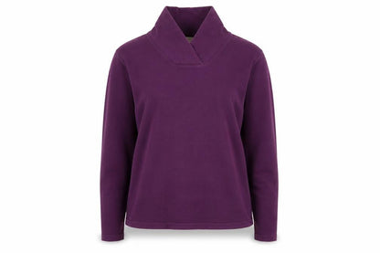 Cotton Traders Women's Purple Long Sleeve Roll Neck Top Size 14