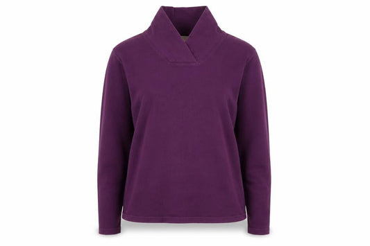 Cotton Traders Women's Purple Long Sleeve Roll Neck Top Size 14