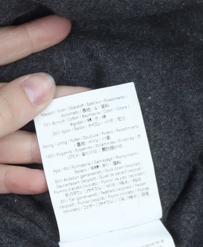 Norse Projects Men's Blue Hooded Down Puffer Jacket Size M