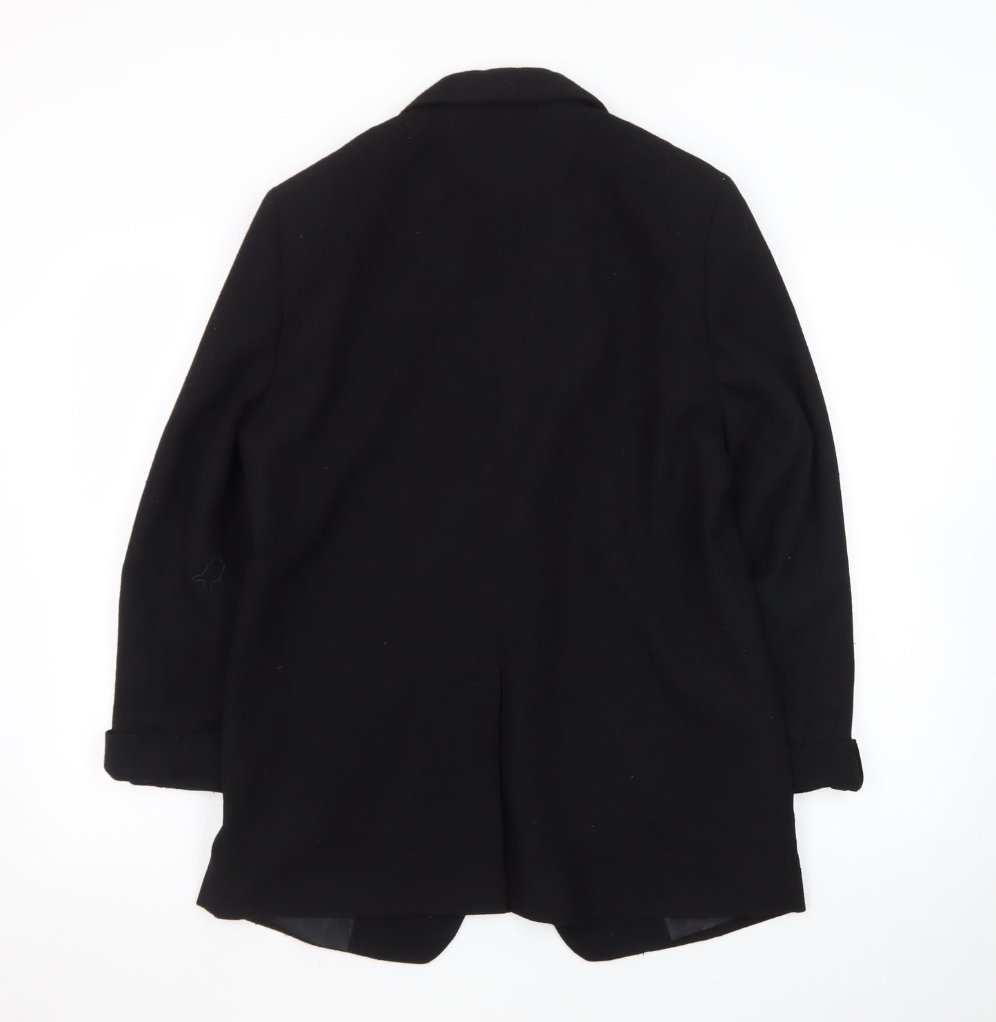 Next Women Black Shawl Collar Single Breasted Blazer Size 14