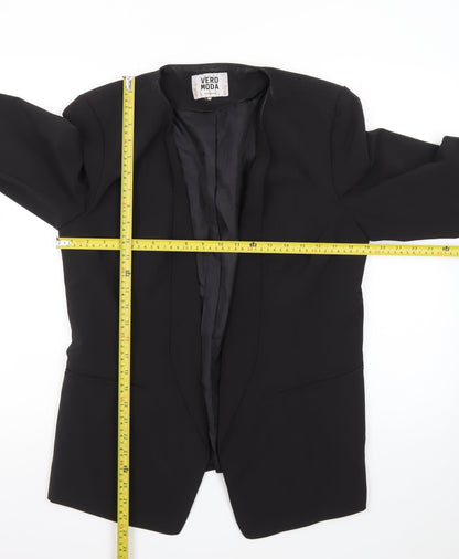Vero Moda Women Black Size 14 Tailored Blazer Jacket