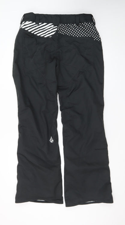 Volcom Womens Black M Snow Pants Trousers Waterproof Insulated Winter
