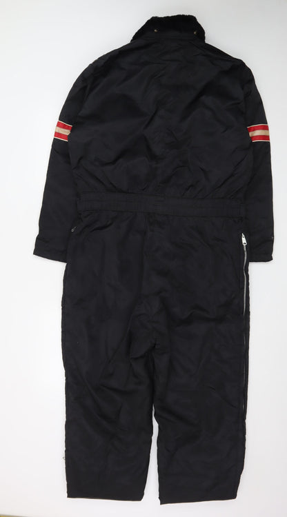 Fieldmaster Men Black Medium Insulated Snow Pants All-in-One Suit