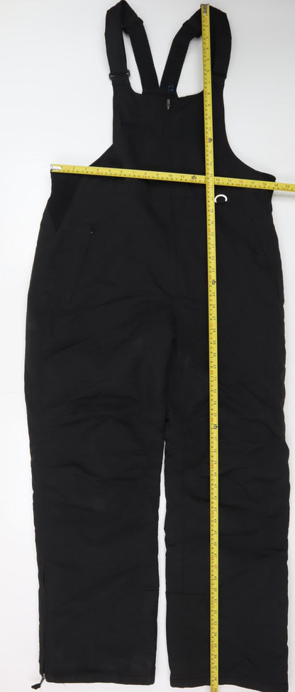 Slalom Men Black L Snow Pants Waterproof Insulated Ski Trousers