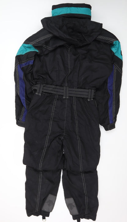 Descente Men's Black L Ski Snow Pants Suit Insulated Waterproof Lined