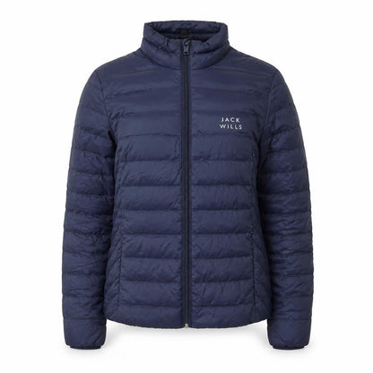 Jack Wills Women's Blue Quilted Puffer Jacket Size 10