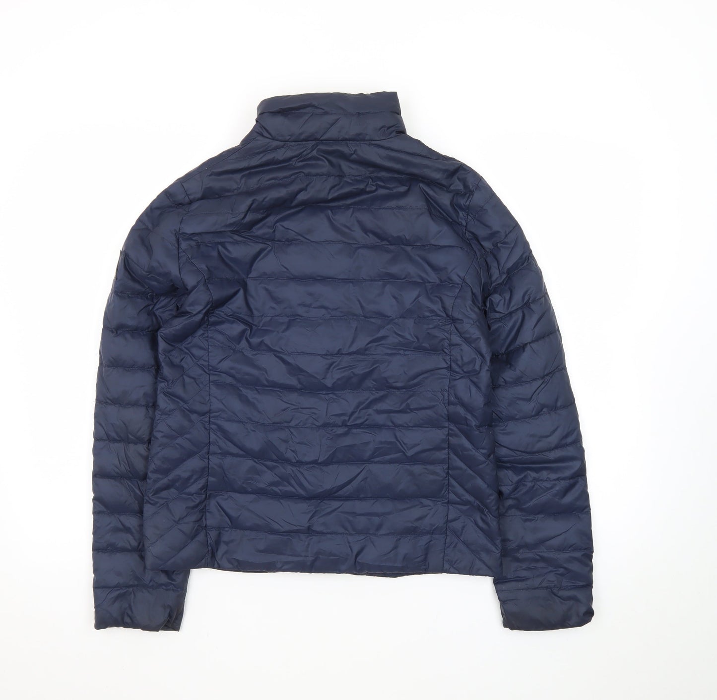 Jack Wills Women's Blue Quilted Puffer Jacket Size 10