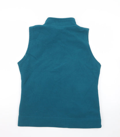 ISLE Essentials Women's Blue Fleece Zip Waistcoat Size M 14-16
