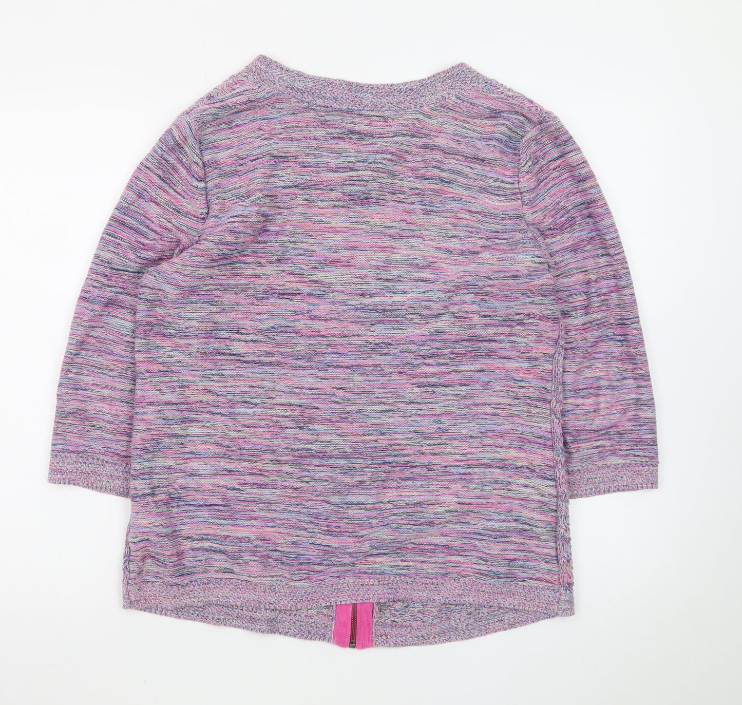 Marks and Spencer Women’s Multicoloured Full Zip Knit Jumper Size 16