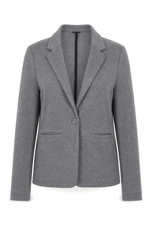 Whistles Women Grey Single-Breasted Blazer Jacket Size 8