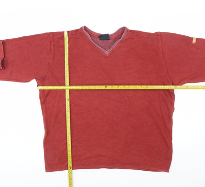 L.O.G.G. Men’s Red V-Neck Pullover Sweatshirt Size L