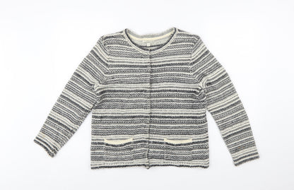 Monsoon Women's Multicoloured Striped Knit Cardigan M