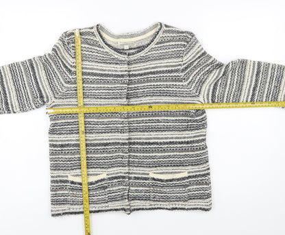 Monsoon Women's Multicoloured Striped Knit Cardigan M