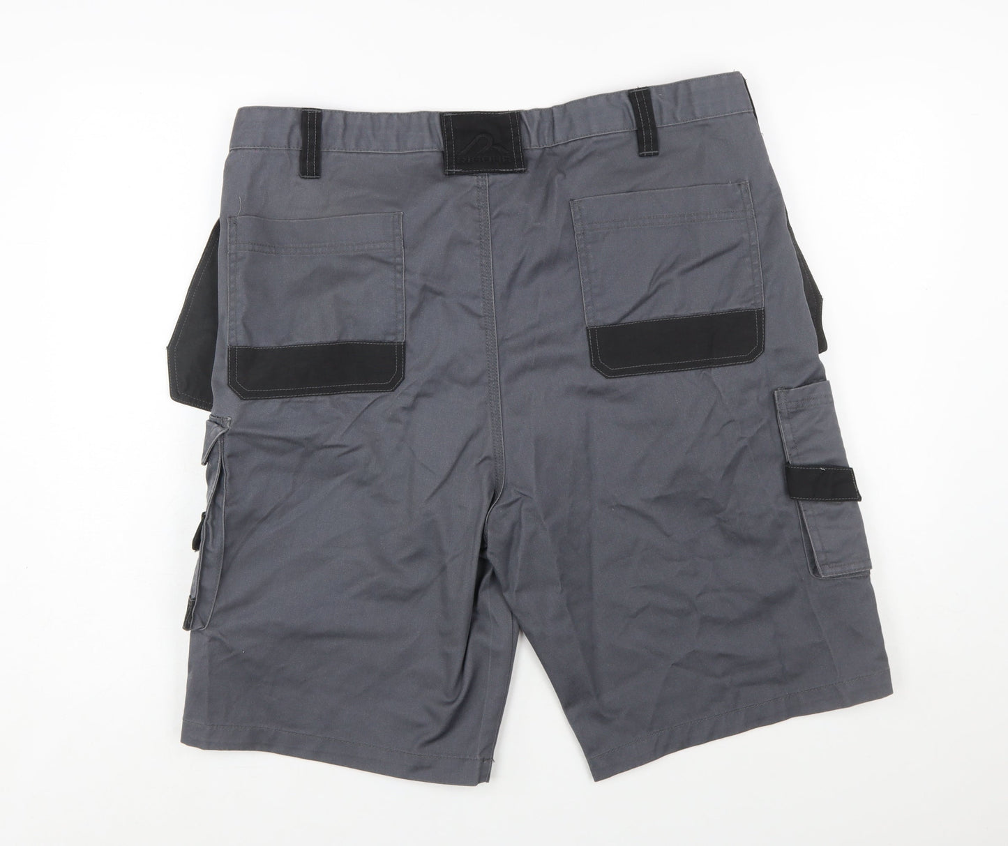 Rigour Men's Grey Cargo Work Shorts W38 Regular Fit
