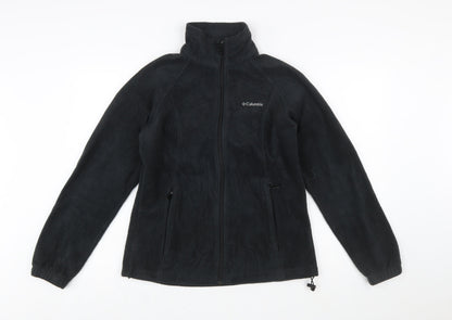 Columbia Men Black Fleece Full Zip Jacket Size M Outdoor Casual