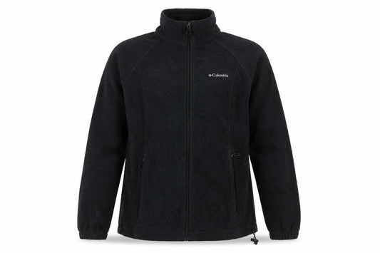 Columbia Men Black Fleece Full Zip Jacket Size M Outdoor Casual