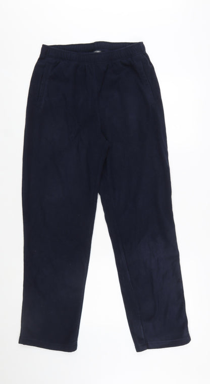 Cotton Traders Men's Blue Fleece Sweatpants M Regular Fit