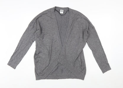 Vero Moda Women's Grey Knit Open Cardigan S Long Sleeve