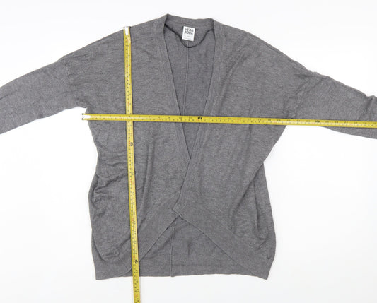 Vero Moda Women's Grey Knit Open Cardigan S Long Sleeve