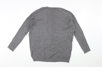 Vero Moda Women's Grey Knit Open Cardigan S Long Sleeve