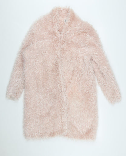 Next Women’s Pink Fluffy Cardigan Size 22 Winter Knit