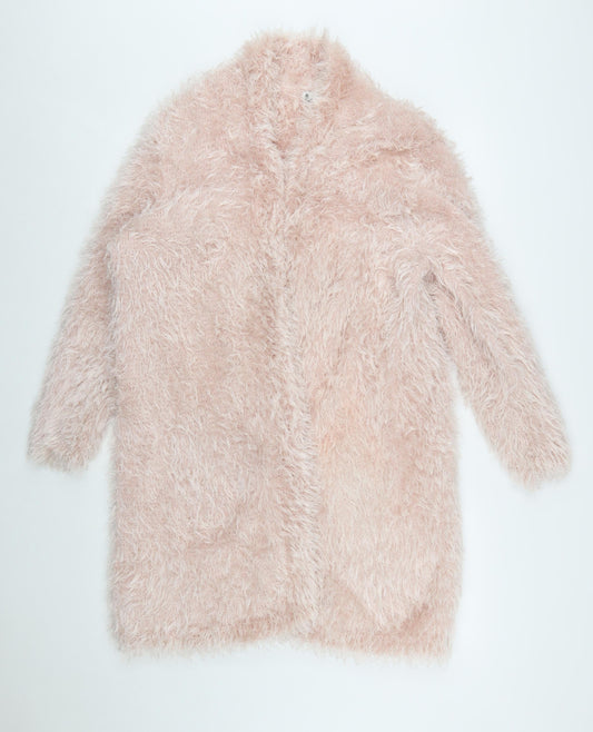 Next Women’s Pink Fluffy Cardigan Size 22 Winter Knit