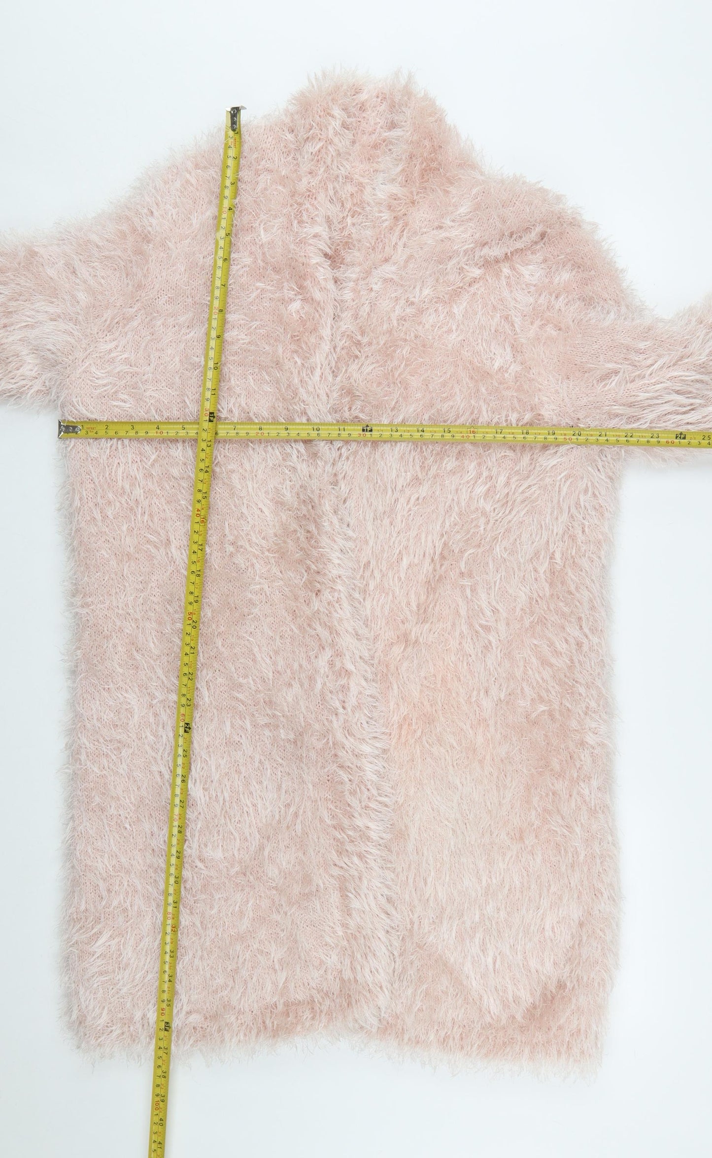 Next Women’s Pink Fluffy Cardigan Size 22 Winter Knit