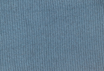 AND/OR Womens Blue Mock Neck Chunky-Knit Wool Blend Jumper M