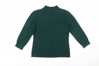 Principles by Ben de Lisi Women’s Green Mock Neck Jumper Size 12