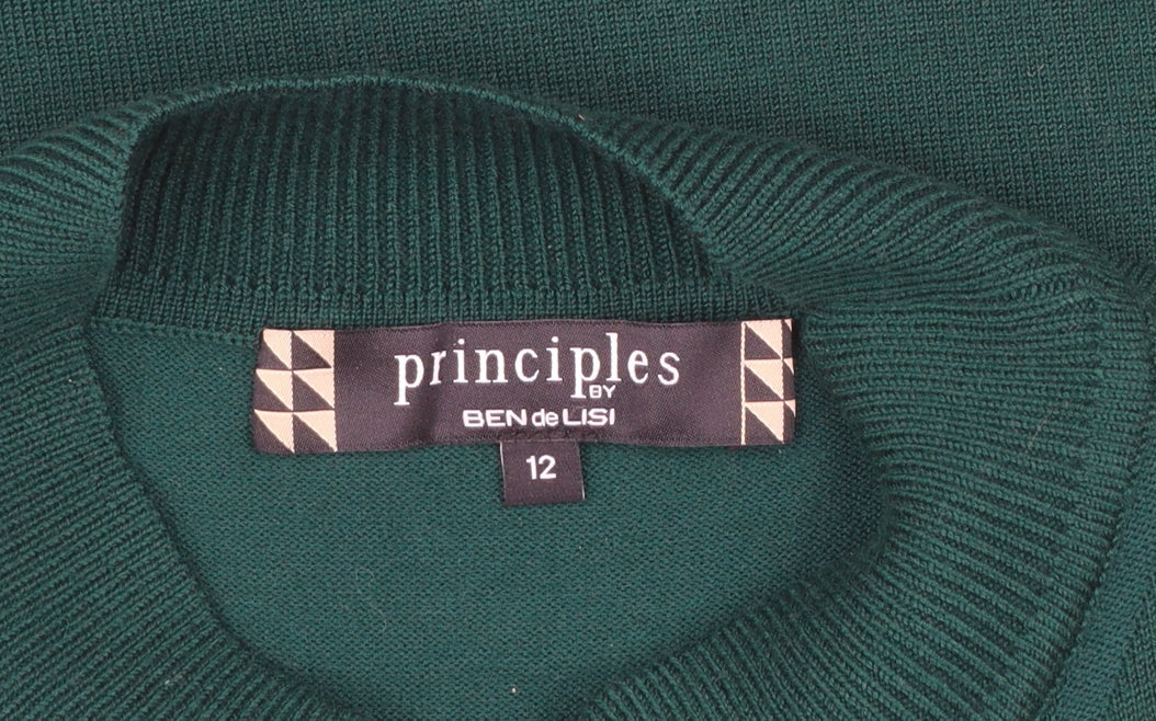 Principles by Ben de Lisi Women’s Green Mock Neck Jumper Size 12