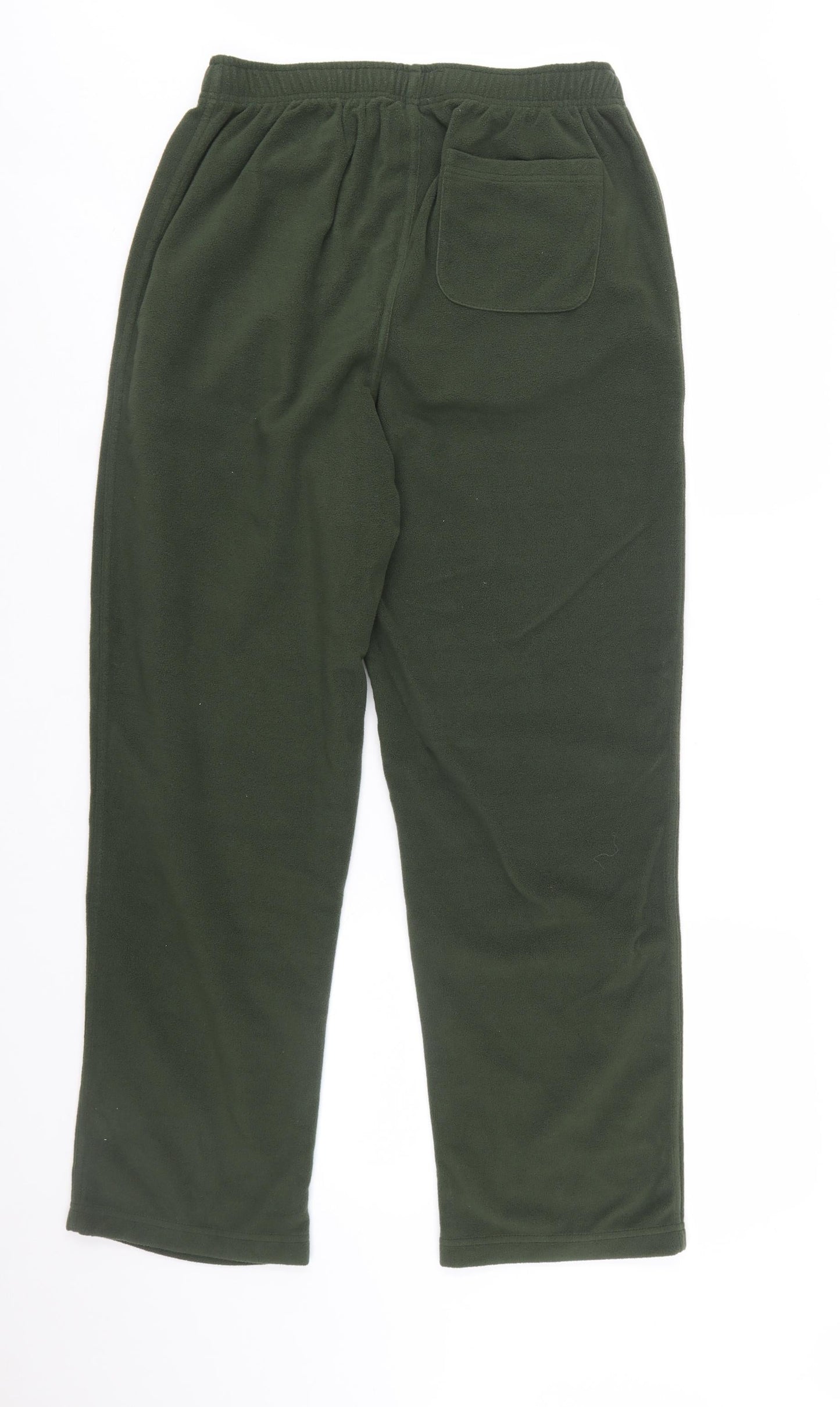 Cotton Traders Men’s Green Fleece Sweatpants M Regular Fit