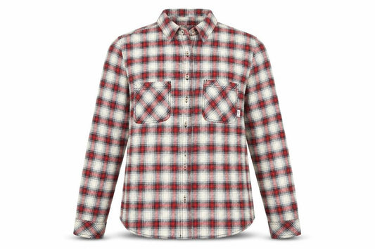 BDG Women's Red Checked Flannel Button-Up Shirt Size L