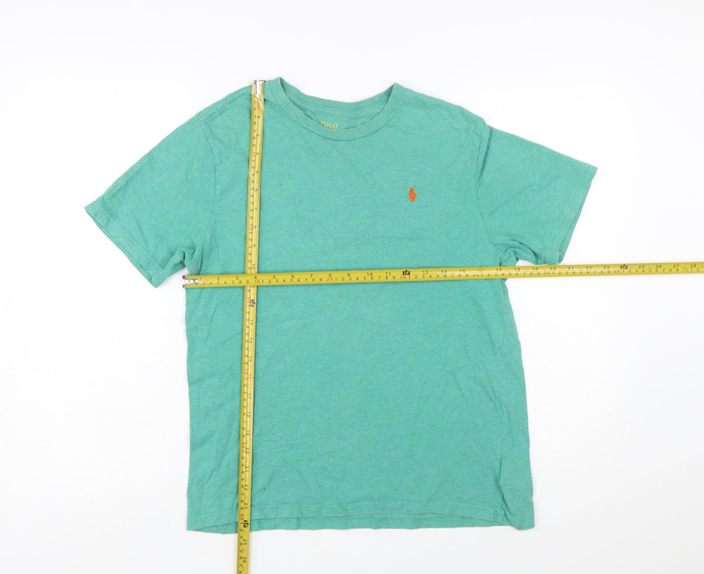 Ralph Lauren Boys Green Cotton Logo T-Shirt Size 14-16 Years