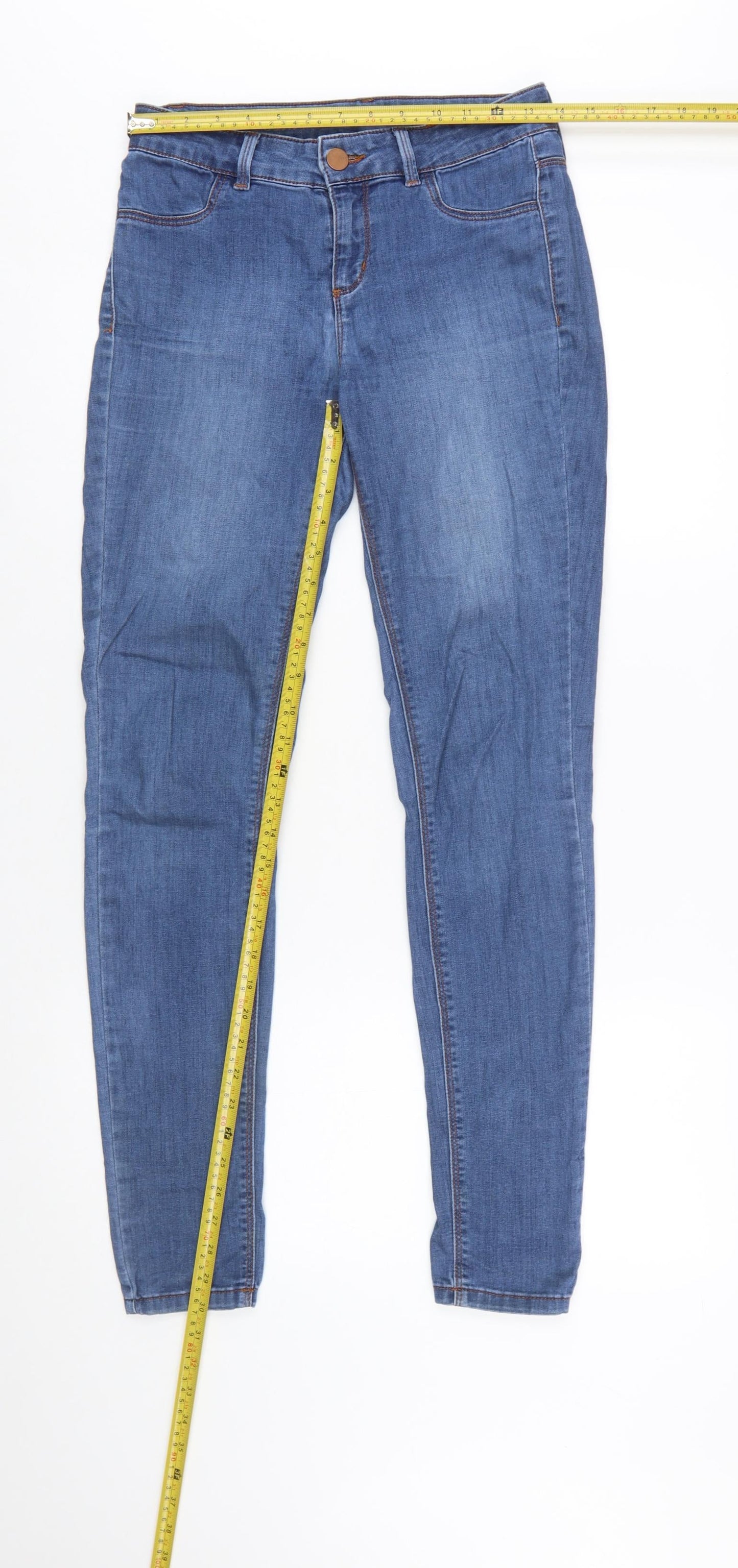 Oasis Women's Blue Skinny Stretch Denim Jeans UK 10