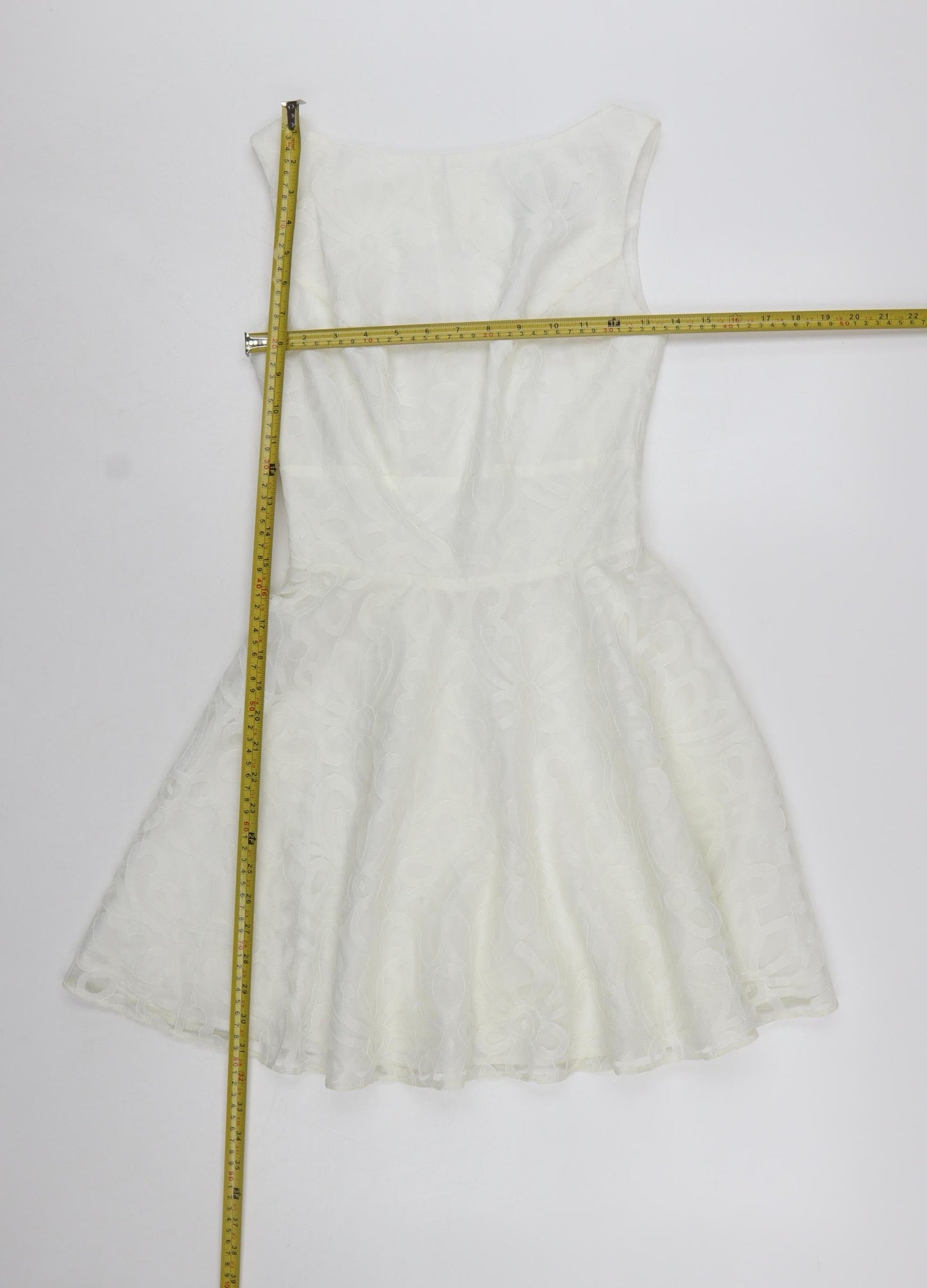 ASOS Petite Women’s White Size 8 Skater Dress Sleeveless Party