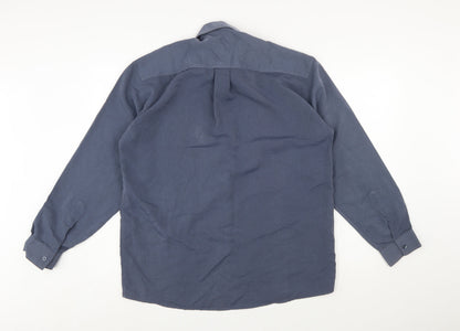 Paul Smith Men’s Blue Cotton Long Sleeve Button-Up Shirt M