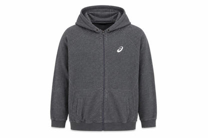 Asics Men's Grey Full Zip Hoodie XL Sports Fleece