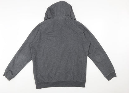 Asics Men's Grey Full Zip Hoodie XL Sports Fleece