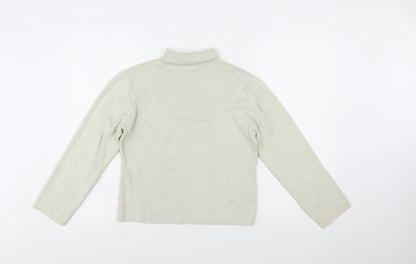 Lucy & Yak Women's Beige Roll Neck Jumper M Organic Cotton Blend
