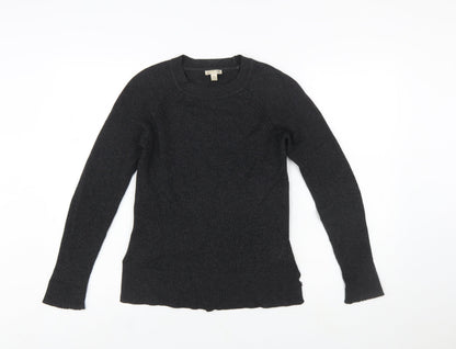 Gap Womens Black Cashmere Crew Neck Jumper XS Slim Fit