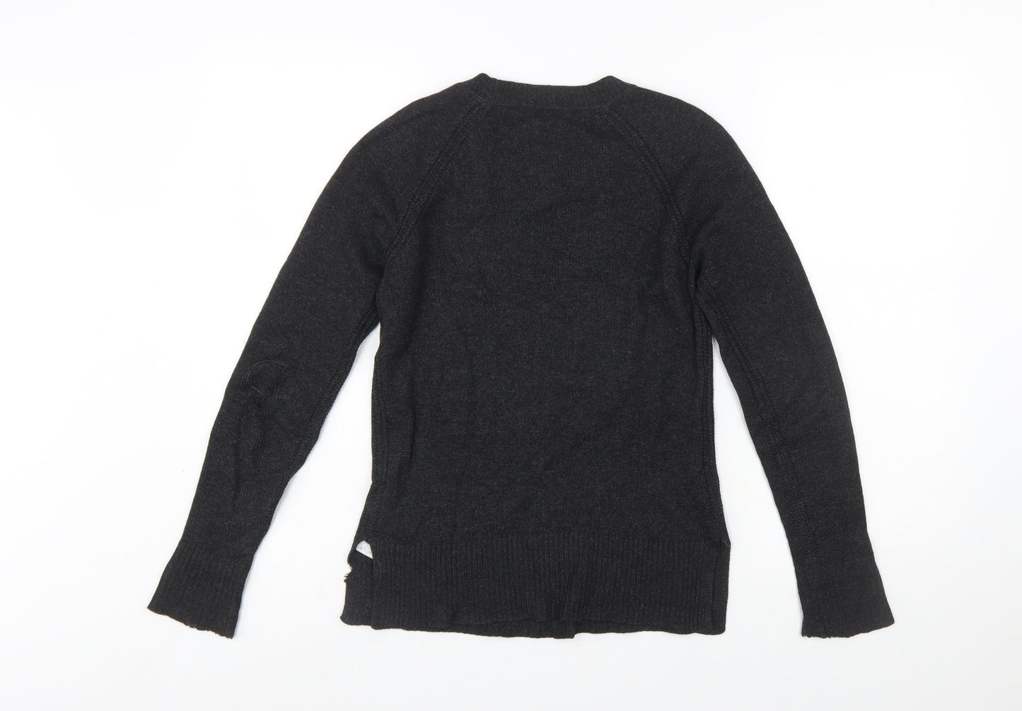 Gap Womens Black Cashmere Crew Neck Jumper XS Slim Fit