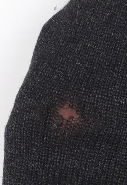 Gap Womens Black Cashmere Crew Neck Jumper XS Slim Fit