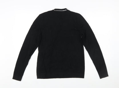 Star by Julien Macdonald Womens Black Beaded Crew Neck Jumper Size 12