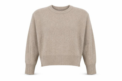 ASOS DESIGN Women’s Beige Crew Neck Knit Jumper Size S 8-10
