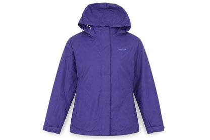 Regatta Womens Purple Hooded Waterproof Jacket UK 12