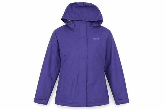 Regatta Womens Purple Hooded Waterproof Jacket UK 12